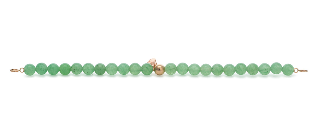 Green Aventurine Orbit Bracelet with clasps - 6MM - Sparkling Jewels